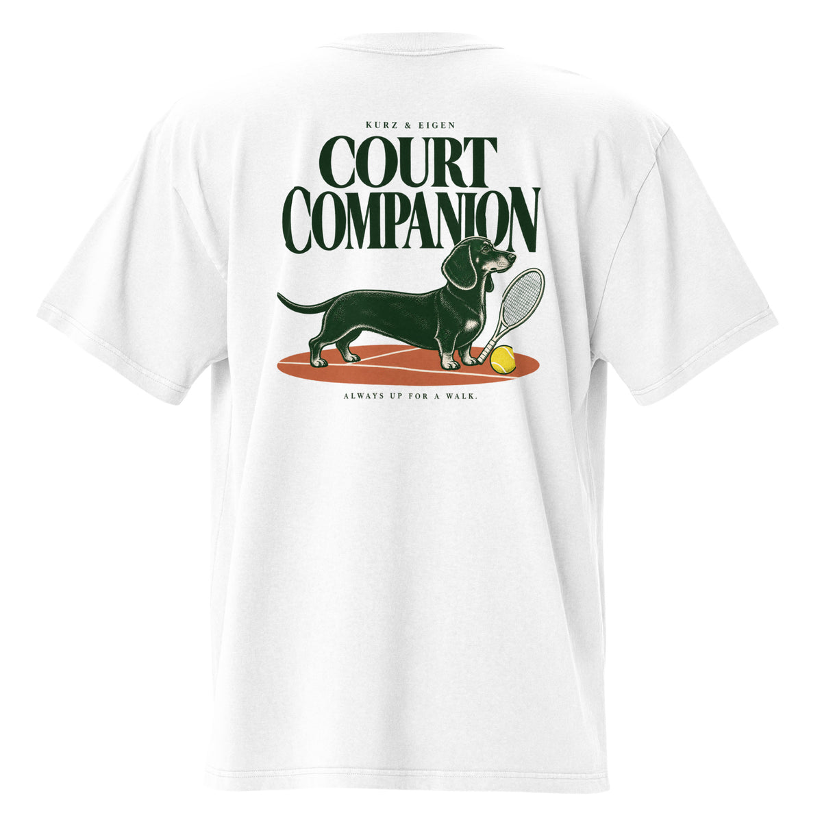 Court Companion · originales Printful-Produktmockup von hinten · DTFlex