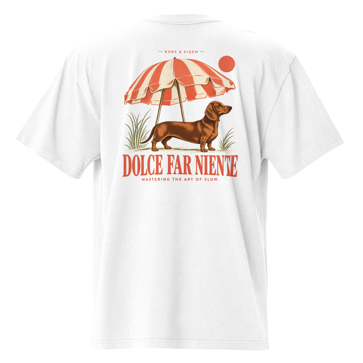 Dolce Far Niente · originales Printful-Produktmockup von hinten · DTFlex