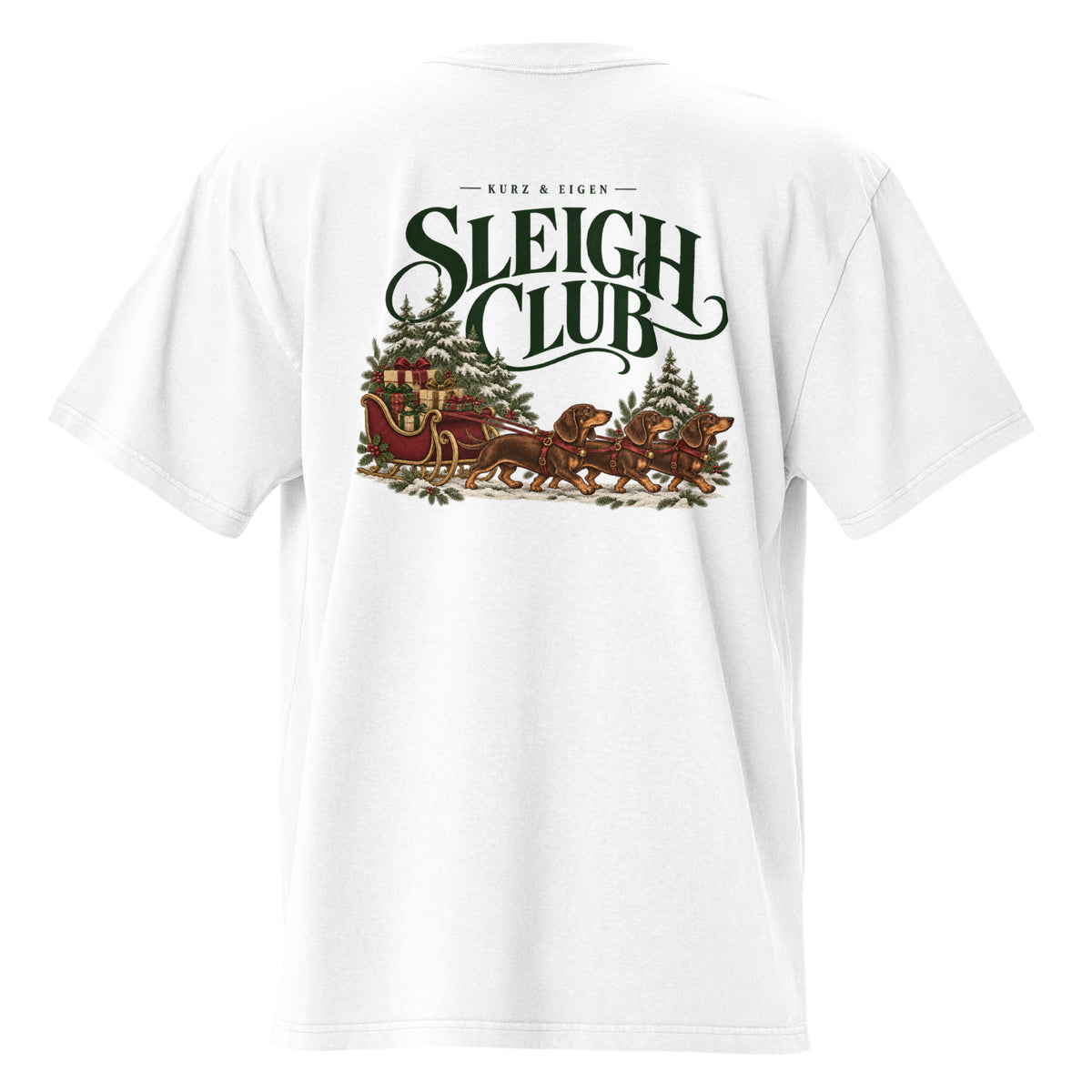 Sleigh Club · originales Printful-Produktmockup von hinten · DTFlex